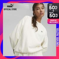 ราคา PUMA PRIME SELECT เสื้อสเวตเชิ้ตผู้หญิงโอเวอร์ไซส์ DOWNTOWN สีขาว APP 62145565 (20965517778)