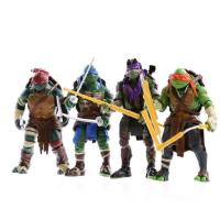 ราคา 2014 Movie Edition 4 นินจาของเล่นเต่าทอง TMNT ที่สามารถเคลื่อนย้ายตุ๊กตารุ่นมือ (2850110985)
