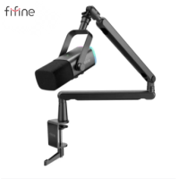 ราคา FIFINE Ampligame USB AM8 XLR ไมโครโฟนแบบไดนามิกสำหรับพอดคาสต์บันทึกร้องเพลงสตรีมมิ่งเกมไมโครโฟนด้วยปุ่มปิดเสียงแบบสัมผัสแจ็คหูฟังสำหรับเครื่อง PS5พีซีเครื่องมิกซ์4 (21275889779)