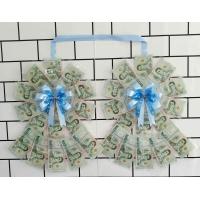 ราคา พวงมาลัยใส่ธนบัตรวันแม่ แบบกลมคู่ 30 40 50 ใบ ลูกค้าเตรียมนำเงินใส่เองเท่านั้น แบงค์ 20 50 100 บาท ได้ (19641500580)