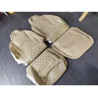 ราคา ชุดหุ้มเบาะ toyota tiger D4D 2 ประตูคู่หน้า สีครีม ลาย5D (16397190681)