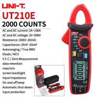 ราคา UNI T UT210D UT210E Mini Digital Clamp Meters AC DC Current Voltage True RMS Auto Range VFC Capacitance Non Contact Multimeter (10073300449)