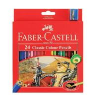 ราคา Faber Castell ดินสอสีไม้ อัศวิน แบบด้ามยาว 24 สี (15934029807)