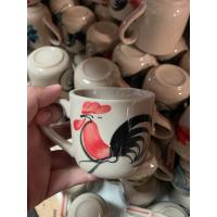 ราคา แก้วเซรามิก ตราไก่ พร้อมฝาปิด กว้าง 3 นิ้ว สูง 2 8 นิ้ว (21243677847)