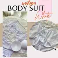 ราคา บอดี้สูท 3198 บอดี้สูทแขนยาว บอดี้สูทลูกไม้ bodysuit บอดี้สูทผู้หญิง มีฟองน้ำ ใส่สบาย สายฝอ กระดุมแป๊ก สำหรับสาว S M (19953328849)