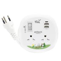 ราคา Anitech TRAVEL ADAPTER รุ่น H108UC ปลั๊กไฟมาตรฐาน มอก 1 ช่องเสียบ 3USB 1TYPE C 18W สินค้ารับประกัน 2 ปี (20492790734)