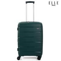 ราคา ELLE Travel Samson Collection วัสดุ 100 PP Polypropylene กระเป๋าเดินทางขนาด 24 นิ้ว ระบบซิปคู่นิรภัยและซิปขยาย ล้อหมุน360 คันชักอะลูมิเนียมปรับระดับสูงต่ำได (20469500121)