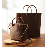 ราคา london brown mini canvas tote bag ลอนดอนบราวน์ กระเป๋าสะพายข้าง ผ้าแคนวาส เฉพาะใบเล็ก (21086580834)