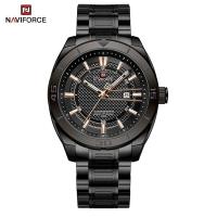 ราคา Naviforce นาฬิกาผู้ชายธุรกิจนาฬิกาควอตซ์แสดงวันที่นาฬิกาข้อมือกันน้ำมีแสง (21170428544)