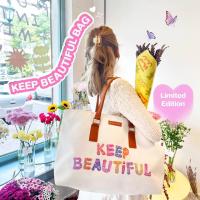 ราคา กระเป๋า Limited Edition Bag ใบใหญ่ จุของได้เยอะ ใส่ของได้เยอะมาก คุ้ม มีสายสะพาย กระเป๋าผ้า เพ้นท์ลาย oriental princess (20828029606)