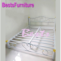 ราคา BESTS เตียงเหล็กขนาด 5 ฟุต ขา 3 นิ้ว รุ่นโลตัส สีขาว (4099564405)