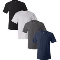 ราคา Hanes Mens ComfortSoft T Shirt Pack Of 4 Assorted Large (20008292682)