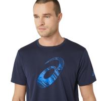 ราคา ASICS ASICS SPIRAL GRAPHIC SS TEE MEN TRAINING เสื้อ ผู้ชาย เสื้อ เสื้อคอกลม ของแท้ MIDNIGHT (19754950870)