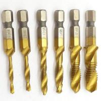 ราคา โค้ดลด 10 บาท ชุดดอกสว่านพร้อมต๊าปเกลียว All In One 6 ดอก Drill set with taps All In One 6 Pcs (331377638)