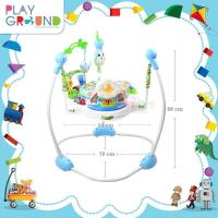 ราคา Playground จั้มเปอร์เด็ก จั้มเปอร์เก้าอี้กิจกรรม 360 องศา Baby walker Jumperoo จั้มเปอร์เด็ก กระโดด มีเสียง มีไฟ หมุนได้ 360 องศา ของใช้เด็ก (6664828237)