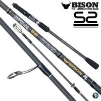 ราคา ใหม่สุด คันเบ็ด S2 Bison ไบซัน รุ่น กระทิงดำ ด้ามยาง 6 6ฟุต เบท 1ท่อน เวท 8 17 แพ็ดท่อทุกคันไม่มีหัก คันตกปลา (14181105153)