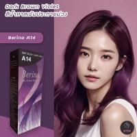 ราคา เบอริน่า A14 สีน้ำตาลเข้มประกายม่วง สีผม สีย้อมผม ครีมย้อมผม เปลี่ยนสีผม Berina A14 Dark Brown Violet Hair Color Cream (8702983523)