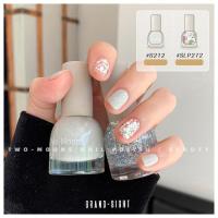 ราคา พร้อมส่ง สีทาเล็บTwo moons เซ็ตสีทาเล็บ ลอกได้ ไม่ง้อน้ำยาล้าง ยาทาเล็บลอกได้ น้ำยาทาเล็บ แพคคู่ ขนาด10ml 2 set7 (20690668832)