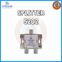 ราคา INFOSAT อุปกรณ์แยกสัญญาณ Splitter infosat 1x2 รุ่น IFS 5202 เข้า1 ออก2 รับชมได้อิสระ ตัวแยกสัญญาณดาวเทียม 2 ทาง (20905038513)