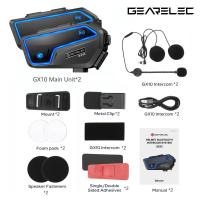 ราคา GEARELEC GX10บลูทูธรถจักรยานยนต์ชุดหูฟังหมวกนิรภัย Intercom 10ไร้สาย BT Motorbike Interphone แบ่งปันเพลง PK B4FM X (21170498957)