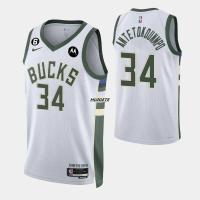 ราคา 2022 23 New Original NBA Milwaukee Bucks 34 Giannis Antetokounmpo Jersey (19776075819)