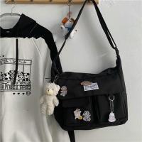 ราคา พร้อมส่ง กระเป๋าสะพายไหล่ ผ้าแคนวาส กระเป๋าสะพายข้าง วินเทจ แฟชั่น ปรับสายได้ ช่องเก็บของเยอะ (20576273462)