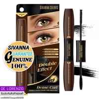 ราคา สิวันนา มาสคาร่าแท่งน้ำตาล 2หัว โค้งงอน เรียงสวย กันน้ำ กันเหงื่อ 6g 6g HF956 Sivanna Colors Double Effect Dense Curl Mascara (20803673987)