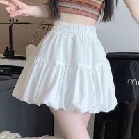 ราคา A7 กระโปรงสั้นทรงบอลลูน พองๆ มีกางเกงซับใน สีขาว ดำ (20787549762)