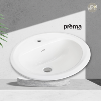ราคา Prema อ่างล้างหน้า ชนิดฝังบนเคาน์เตอร์ รุ่น P51000 ผลิตจากเซรามิคคุณภาพดี พร้อมรับประกันฟรี 1 ปี ไม่รวมก๊อกน้ำ (12679046823)