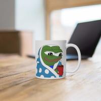 ราคา Peepo Cozy Pepe the Frog Mug Peepo Coffee Mug Twitch Mug Pepe Frog Twitch Gift Gamer Gift Cozy Pepe Twitch Meme Cup Twitch Streamer Gift (12342417504)