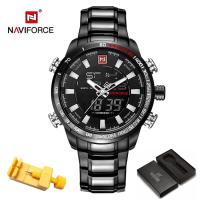 ราคา NAVIFORCE นาฬิกาดิจิทัลชายรุ่น NF9093นาฬิกาสปอร์ตอนาล็อกดิจิทัล Relogio Masculino สเตนเลสสตีล (14355029040)