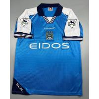 ราคา เสื้อบอล ย้อนยุค แมนซิตี้1999 เหย้า Retro Man City Home อาร์มพรีเมียร์ลีค เรโทร คลาสสิค 1999 2001 (20481155827)