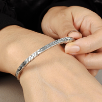 ราคา Boho สร้อยข้อมือทองแดงสลักรูปปลากำไลข้อมือเครื่องประดับโบราณลำลองสำหรับผู้ชายผู้หญิง (20025337020)