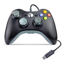 ราคา สายจอยควบคุมเกมสำหรับ Xbox 360 Gamepad จอยสติ๊กมีหูฟังแจ็คสำหรับกล่อง X 360 Controller Joypad สำหรับ Win7 8 10 PC (21171141158)