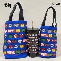 ราคา กระเป๋าถือ ผ้าแคนวาส ถุงใส่แก้วน้ำ ถุงผ้าแคนวาส ทรงสูงพร้อมฐานรองพลาสติก ลายการ์ตูน (17000671724)