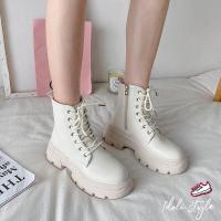 ราคา Idoli style รองเท้าบูทแนวเกาหลี รองเท้าหุ้มข้อ พร้อมส่งในไทย (15917089862)