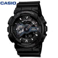 ราคา ST200 นาฬิกา Casio G Shock รุ่น GA 110 1B นาฬิกาผู้ชายสายเรซิ่นสีดำ รุ่น Blackhawk ตัวขายดี (7481056288)