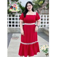 ราคา ฮ226 ร้านนี้ส่งไว เดรสยาวคุณหนูนิรา ชุดเดรสสาวอวบ ชุดสาวอวบสวยๆ เสื้อผ้าสาวอวบ แฟชั่นสาวอวบ (14436531639)
