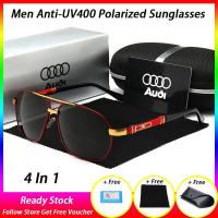 ราคา ของแท้ 100 4 in 1 tzp Store ใหม่ออดี้แว่นกันแดด Polarized ผู้ชาย UV 400 ขับรถแว่นกันแดดกรอบ (2271424714)