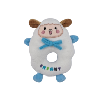 ราคา Enfant อองฟองต์ ห่วงเขย่า มีเสียงกรุ๊งกริ๊ง น้องแกะน้อย เนื้อผ้าเวลลัว (20408363989)