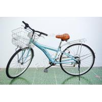 ราคา จักรยานแม่บ้านญี่ปุ่น ล้อ 26 นิ้ว มีเกียร์ สีฟ้า จักรยานมือสอง (19494136801)