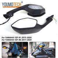 ราคา YZF กระจกมองหลังสำหรับรถจักรยานยนต์ R6 R1สีดำ L R พร้อมสัญญาณเลี้ยวสำหรับยามาฮ่า R1 R6 YZF R1 2015 2020 YZF R6 2017 2018 2019 2020 (20951873472)