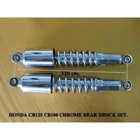 ราคา HONDA CB125 CB100 CL100 CHROME REAR SHOCK SET 320mm HIGH QUALITY โช๊คอัพ คู่หลัง สปริงชุบ สินค้าคุณภาพดี (2683634185)