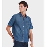 ราคา Wrangler แท้100 เสื้อเชิ้ตแขนสั้นผู้ชาย cotton100 ใส่สบาย ทรงregular fit ราคาป้าย 1790 บาท (19384782264)
