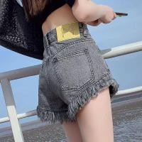 ราคา กางเกงขาสั้นผ้ายีนส์สีชมพู2022ฤดูร้อนใหม่สาวร้อนเอวสูงเป็นฝอยกางเกงยีนส์กางเกงขาสั้น Ins สไตล์แฟชั่นหลวมร้อนกางเกงผู้หญิงกางเกงขาสั้นกางเกงยีนส์ (15362666589)