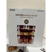 ราคา LocknLock เซตกล่องถนอมอาหาร 4 ชิ้น Bisfree Modular Set รุ่น LBF404S3 (20815194433)