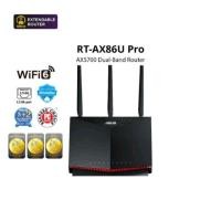 ราคา ASUS RT AX86U Pro AX5700 Dual Band WiFi 6 Extendable Gaming Router 2 5G Port Gaming Port Mobile Game ModePort Forward (21023707688)