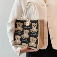 ราคา กระเป๋าถือผ้าทอลายหมีน่ารักมากๆๆ (14222519719)