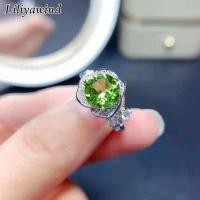 ราคา Liliyawind สีเขียว Peridot พลอยคาร์บอนสูงเพชรดอกกุหลาบแหวนสำหรับผู้หญิงหมั้นเครื่องประดับของขวัญ A1R (8968490539)