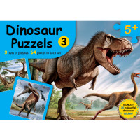 ราคา Kid Plus จิ๊กซอว์ สื่อเสริมทักษะ เรียนรู้เรื่องไดโนเสาร์พันธุ์ต่างๆ Dinosaur Puzzles 3 (5066560353)
